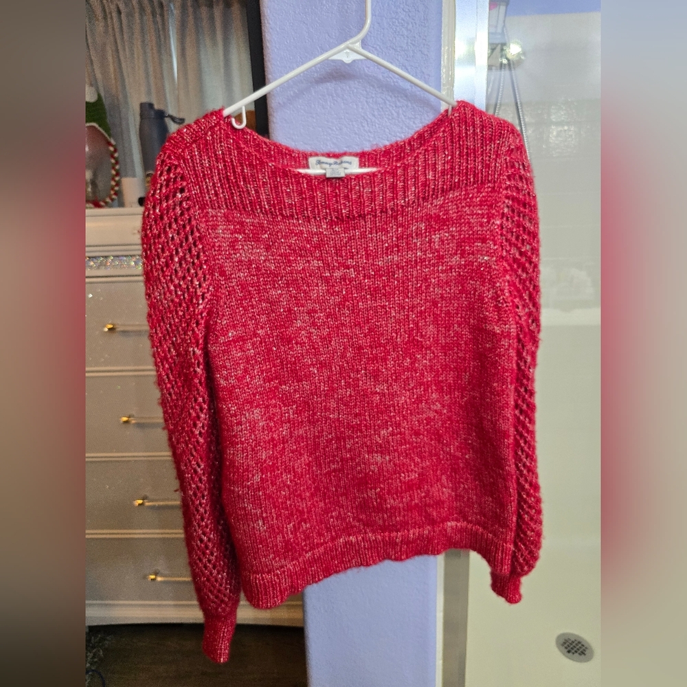 Women's Red Tommy Bahamas Sweater